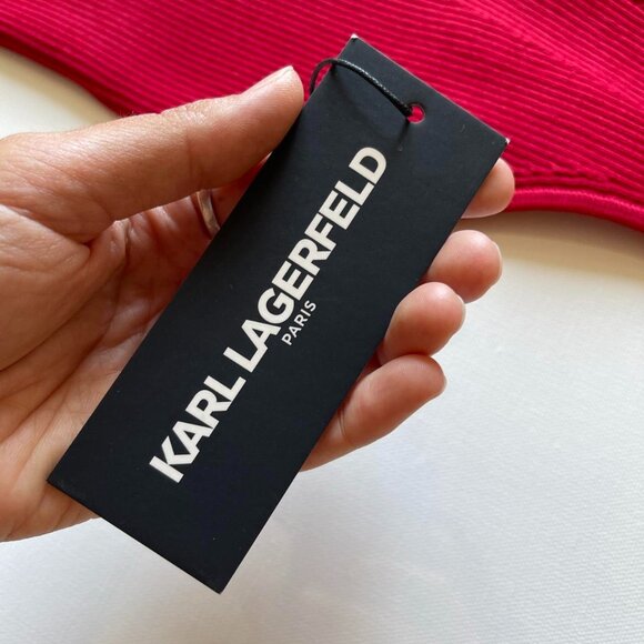 Karl Lagerfeld Red Bodycon Dress NWT - Picture 5 of 8